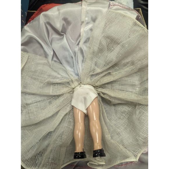 Antique Doll Porcelain Little Red Riding Hood Spooky Hand Painted Creepy - Picture 5 of 5